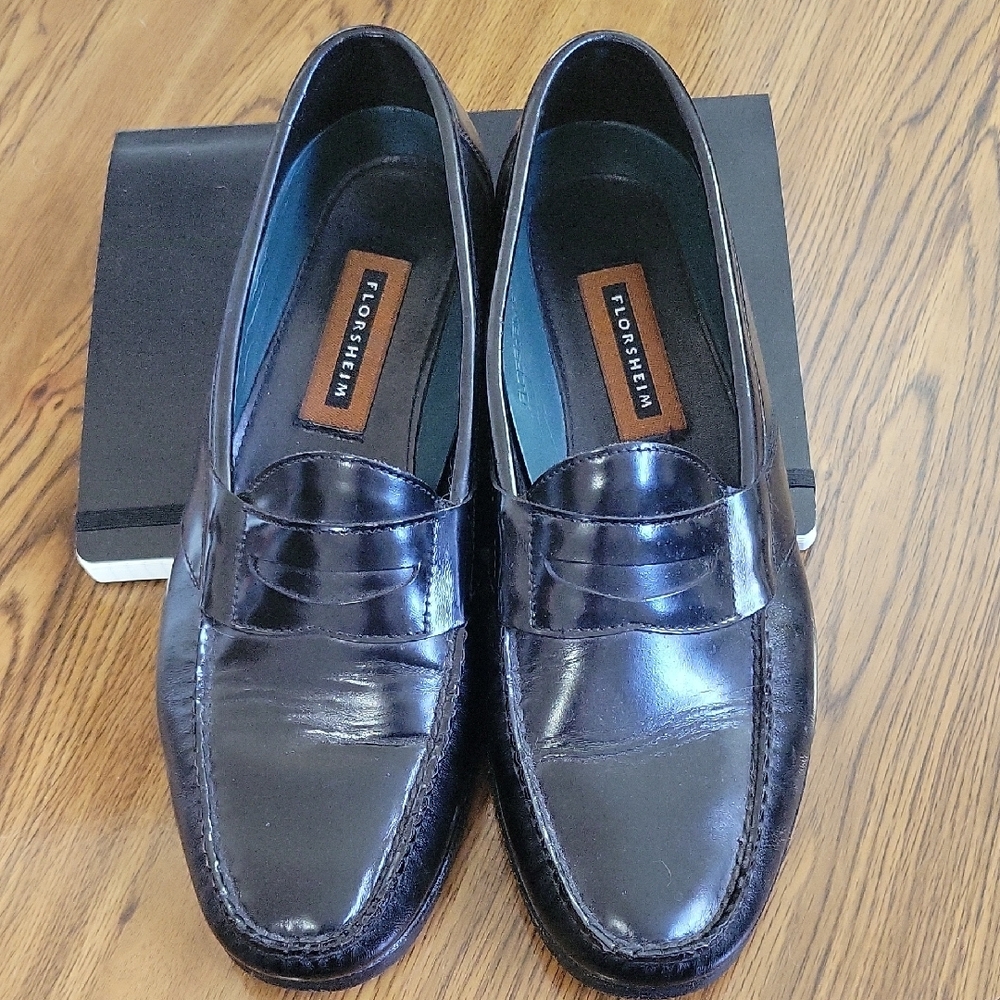 Florsheim Black Leather Loafer